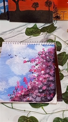 whispers of spring 🌸🕊️#whispers of spring #painting feelings #viral short