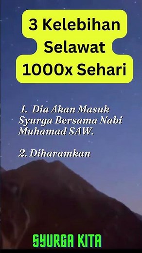 Kelebihan Selawat 1000x Sehari dan Sholawat 1000x #selawat #dzikir #ustaz #selawatnabi