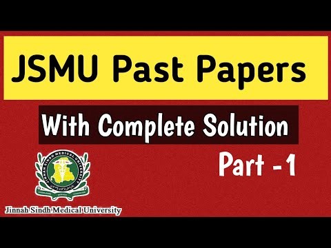 JSMU Past Papers with Solutions | JSMU Entry Test Preparation | JSMU Karachi