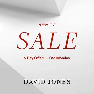 The biggest sale event of the year is on now at David Jones. | David Jones