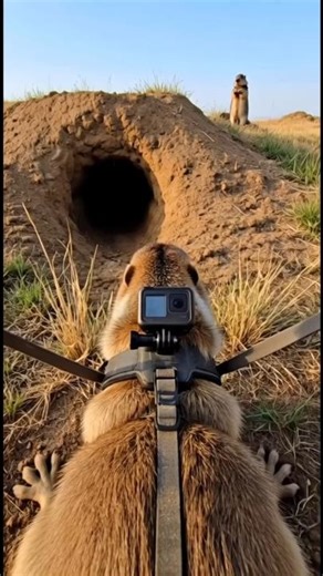 POV: A Tiny Camera Enters a Prairie Dog’s Underground City 🐾 | Real Burrow Footage