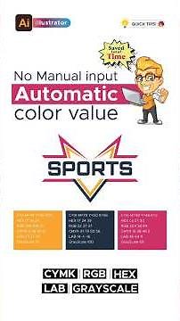 How to Generate Color Codes in Illustrator–A Must Know Trick to Save Time #ColorPalette #RGB #CMYK
