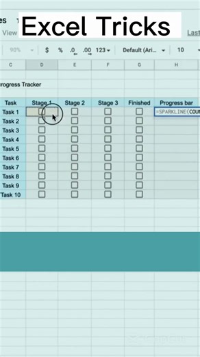 How to create Progress Tracker in Excel