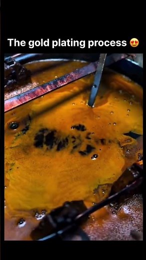 The gold plating process 😍