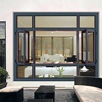 [Hot Item] Thermal Break Aluminum Casement Windows with Built in Blinds Window