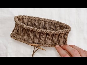 How to Knit a Rolled Purl Edge | Knitting Tutorial
