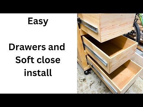 How to install soft close drawer runners and how to make some easy drawers