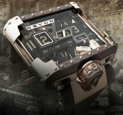 Steampunk Devon Tread 1 Watch (video)