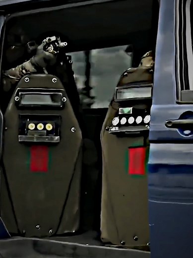 Russian Special Forces Tactical Ballistic Shield Minivan Demonstration