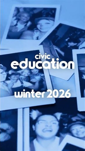 Civic Education - Winter 2026 Registration Now Open!