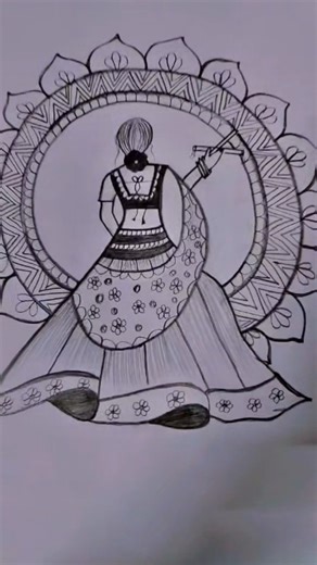 How to draw a beautiful drawing || dancing girl drawing|| #youtubeshorts #art #trendingshorts#viral