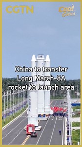 China to transfer Long March-8A rocket to launch area