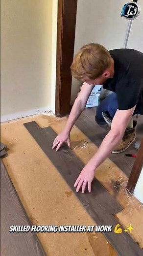 Perfect Vinyl Flooring Installation Process 🏠🔨#Flooring #HomeRenovation #Construction