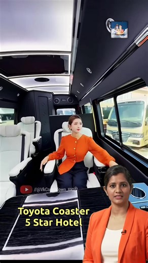 ही बस नाही, चालतं-फिरतं 5⭐ हॉटेल 😱 | Luxury Toyota Coaster #LuxuryBus #ToyotaCoaster #BusInterior