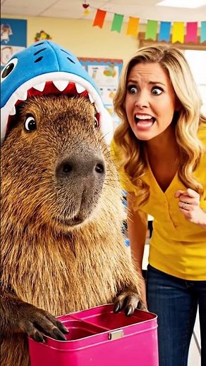 Lisa plays dirty and eats Capybara's lunch box 🍱