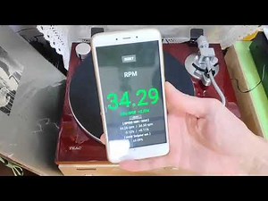 TEAC TN-3B Turntable Rotating Speed Calculator【RPM Speed and Wow】