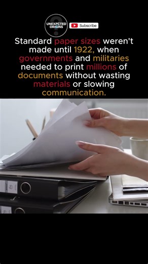 Why We Have Standard Paper Sizes