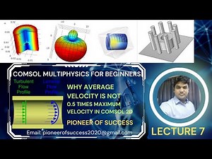 COMSOL Multiphysics for Beginners Simple Pipe flow problem