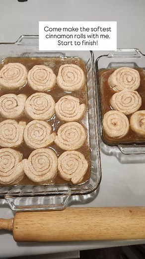 Here’s the recipe I used. Perfect for cozy winter mornings. 🍯 Homemade Caramel Rolls Dough: 2 cups warm milk 2 eggs 1/2 c. softened butter 1/4 cup honey 1 tbsp yeast 6 cups all-purpose flour (I used fresh-milled flour, so the amount will vary) 1 ½ tsp salt Cinnamon Filling: 4 tbsp softened butter 1/2 cup sugar (or honey) 1 tbsp cinnamon Caramel Sauce: 2. cups brown sugar ½ cup butter ½ milk 1 tsp vanilla Instructions: 1. Warm milk, add honey and yeast, and let sit 5 minutes until foamy. 2. Add 