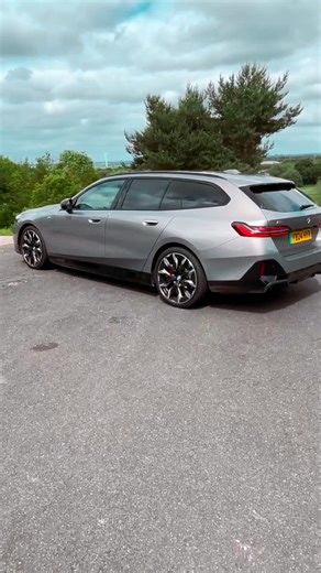 The BMW i5 Touring is a stunning electric wagon that won't be coming to America. But we drove it anyway and can tell you all about it after 6 pm ET tonight. #BMW #i5touring | CarBuzz