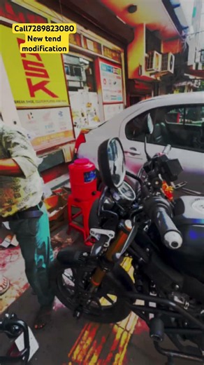 😱Yamaha XSR155 handlebar riser installation and all-India delivery🤩#modified #xsr155 #viral