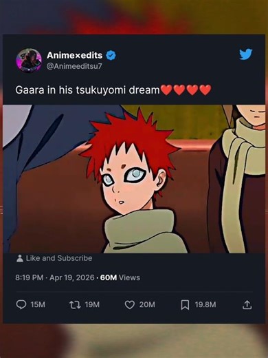 Gaara’s Infinite Tsukuyomi Dream 💔