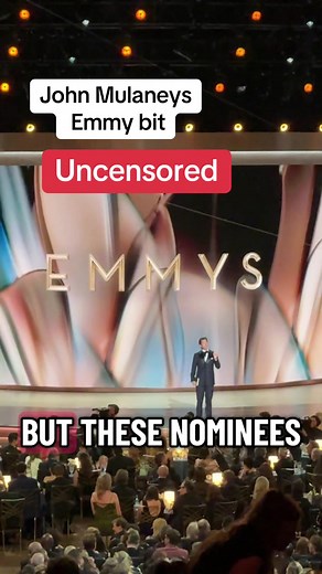 Can't believe I saw this live #emmys #johnmulaney #emmyawards #hollywood