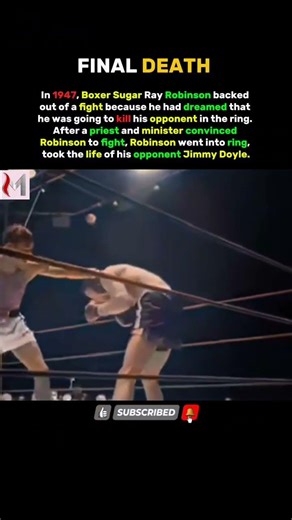 Boxer Sugar Ray Robinson backed out of a fight.#shorts