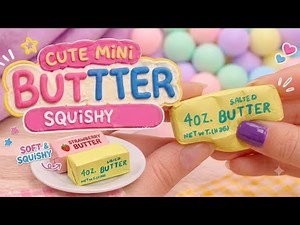 DIY world's tinnest viral Butter squishy - how to make butter squishy