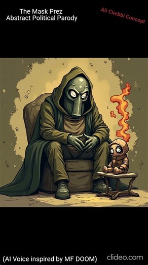 The Mask Prez – Abstract Political Parody AI Voice inspired by MF DOOM Ali Chebbi Concept #short
