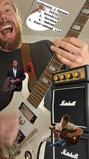 1K views · 17 reactions | Lær at spille Dynamo. Den er simpel og sjov. Husk lidt krads på din guitar. I næste uge viser Brian (aka Mr. Beef) hvordan han via yoga-øvelser og fermenteret iste gør sig klar til at råbe "DYYYYNAMOOOO"! | Elektrisk Hegn | Facebook