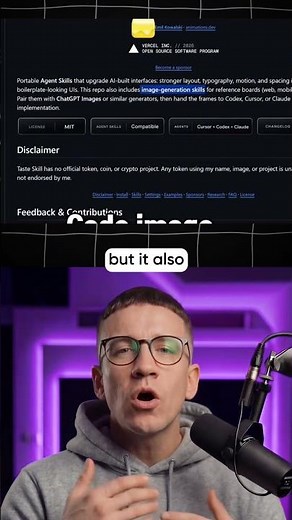Taste Skill launches fastest-growing AI front-end design repo #TasteSkill #ClaudeCode #WebDesignAI
