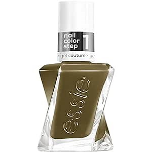 essie Gel Couture Nail Polish, Long-Lasting Olive Green Nail Polish, Vegan, Totally Plaid, 0.46 fl oz