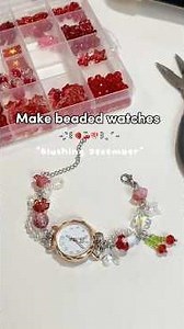Make beaded watches 🍃 #shorts #handmade #stonebeads #watches