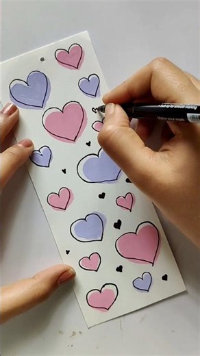 Bookmark diy😨🔖🎀aesthetic drawing easy#viral#shortvideo#shorts#diy#youtubeshorts#youtube#art#cute