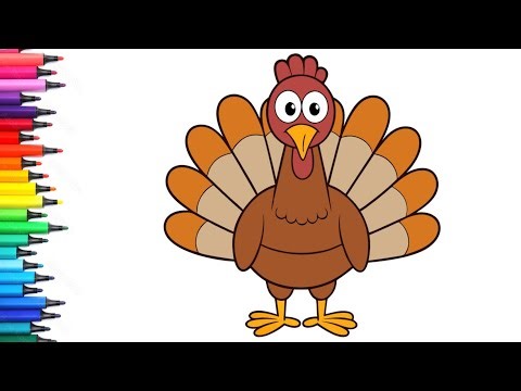 How To Draw Turkey | Thanksgiving Drawing | como dibujar in pavo