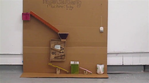 DIY Rube Goldberg machine.