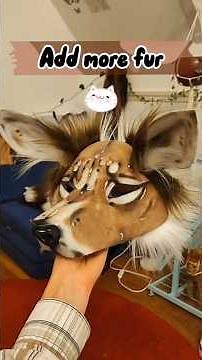 Part 2 of my deer Mask🌿🐾#therian #furry #therianthropy #therianmask #fypシ #tutorial