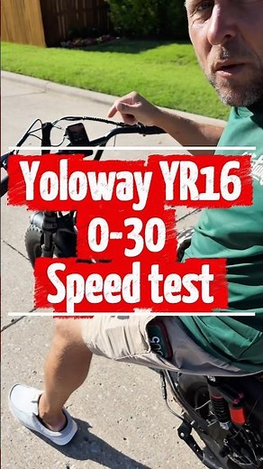Yoloway YR-16 E-Bike speed test - link in description #ebike #electricbike #speedtest #review