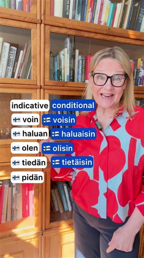 Indicative vs conditional in Finnish 🇫🇮 #finnishteacher #learnfinnish