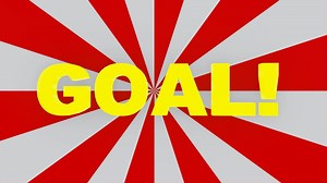 Download football goal text video animation with rotating roulette background for free