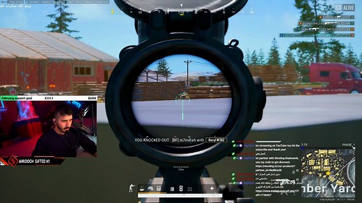 吃鸡国外主播BadBoy三倍消音beryl极限一穿四