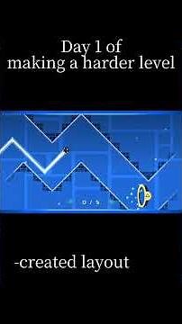 Day 1 of making a harder level in geometry dash | Creo - dimension