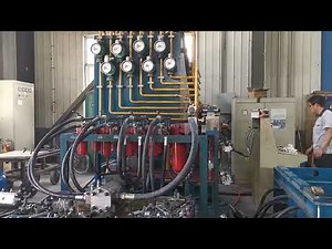 The flow divider is testing.