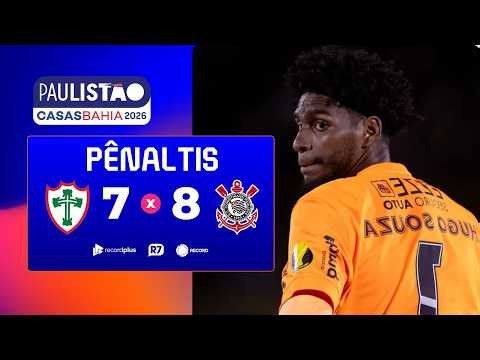 Portuguesa 7 x 8 Corinthians: veja os pênaltis das quartas do Paulistão
