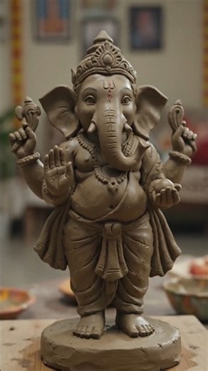 Bal Ganesh ji ki Murti kaise banaen mitti Se Ghar per 🙏🏻 Ganpati Bappa morya #balganesh #ganeshaarti