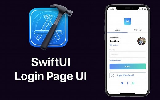 SwiftUI 复杂 UI 教程 - 新一种登录和注册页面