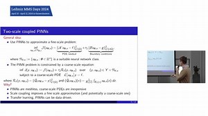 A hybrid physics-informed neural network based multiscale solver as a partial differential equation constrained optimization problem