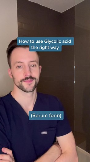 How to use a glycolic acid serum the right way #glycolicacid #aha #glowingskin #antiagingskincare #dermatologist
