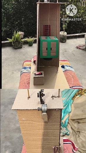 How to Make Cardboard Lift at Home | Easy Working Elevator Model | School Project Idea #diykids